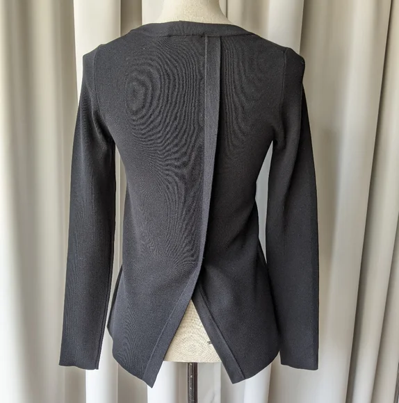 Ann Taylor Long Sleeve Crew Neck Sweater Black XS - Picture 4 of 7